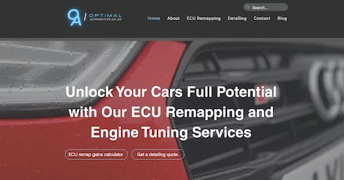 Optimal Automotive website design by The Tech Handyman